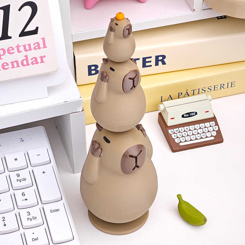 Capybara Roly-Poly Doll Set Decor - Tophatter Daily Deals