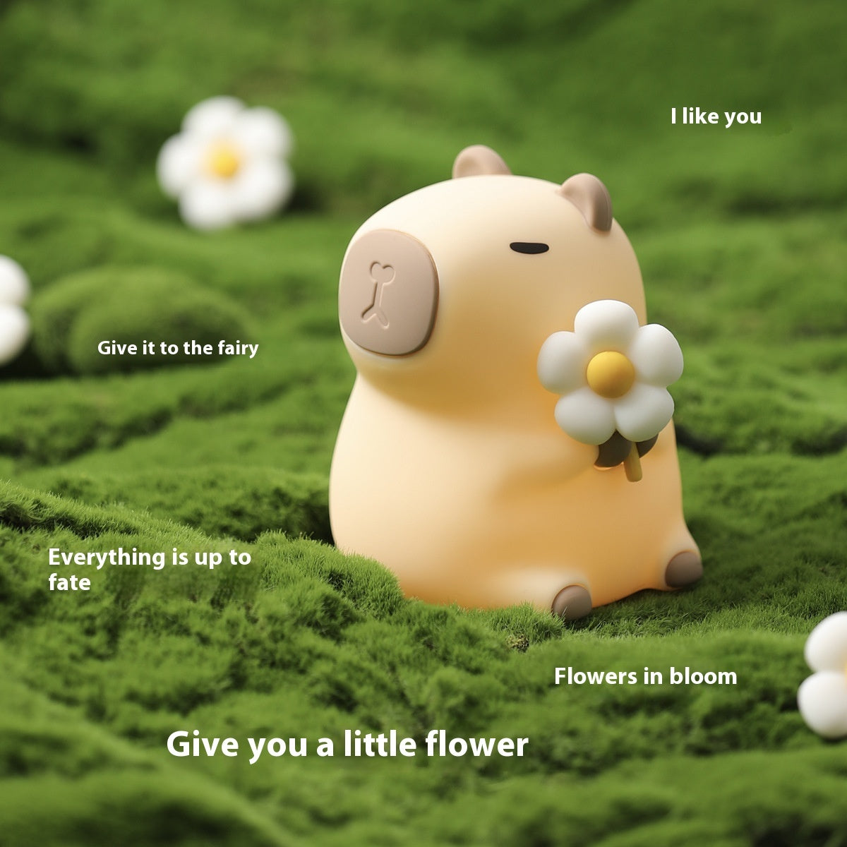 Capybara and Flower Night Light Lighting - Tophatter Daily Deals