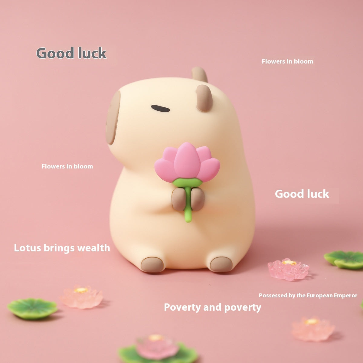 Capybara and Flower Night Light Lighting - Tophatter Daily Deals