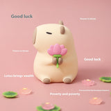 Capybara and Flower Night Light Lighting - Tophatter Daily Deals