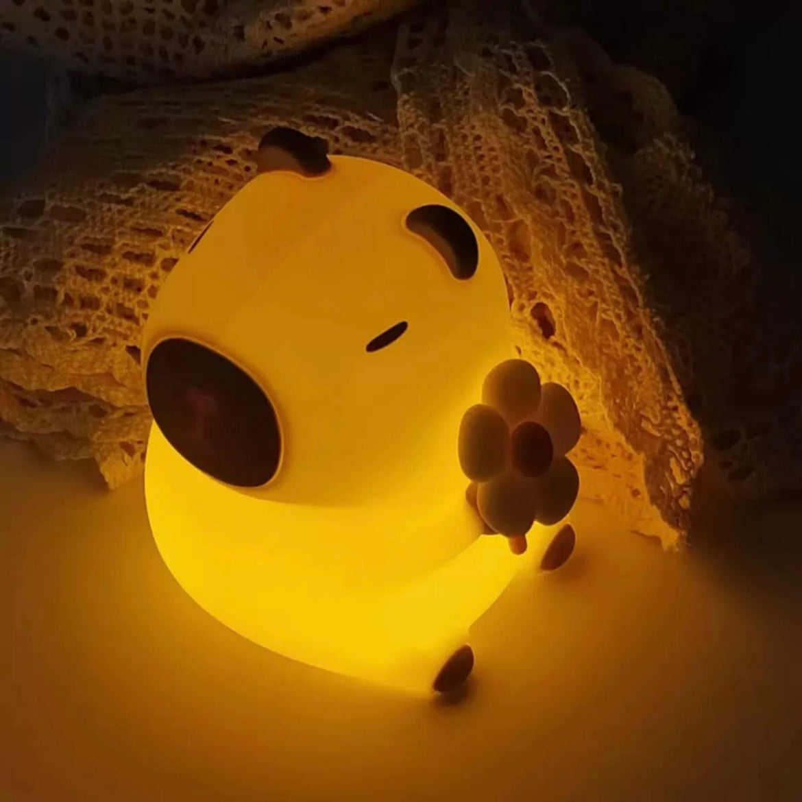 Capybara and Flower Night Light Lighting - Tophatter Daily Deals
