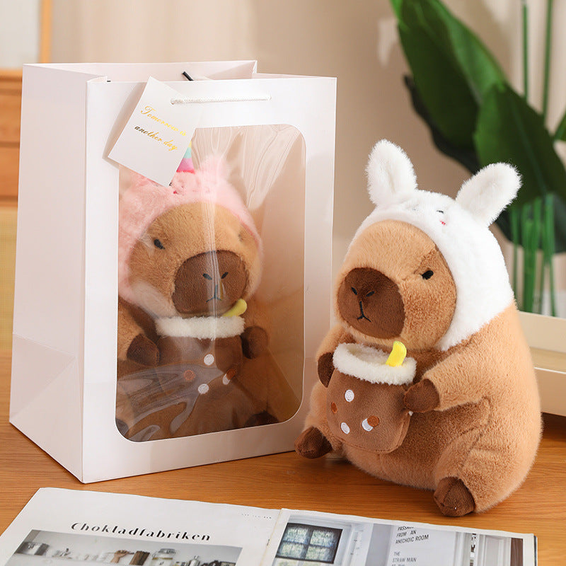 Capybara and Toast Doll Plush Soft Toy - Tophatter Daily Deals