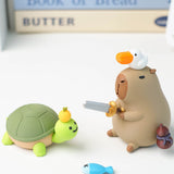 Capybara on Turtle Fishing Ornament Classic Decor - Tophatter Daily Deals