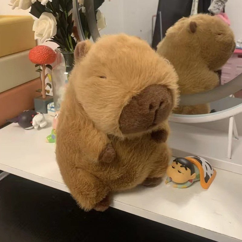 Capybara with Turtle Backpack Doll Plush Without Backpack 33cm Soft Toy - Tophatter Daily Deals