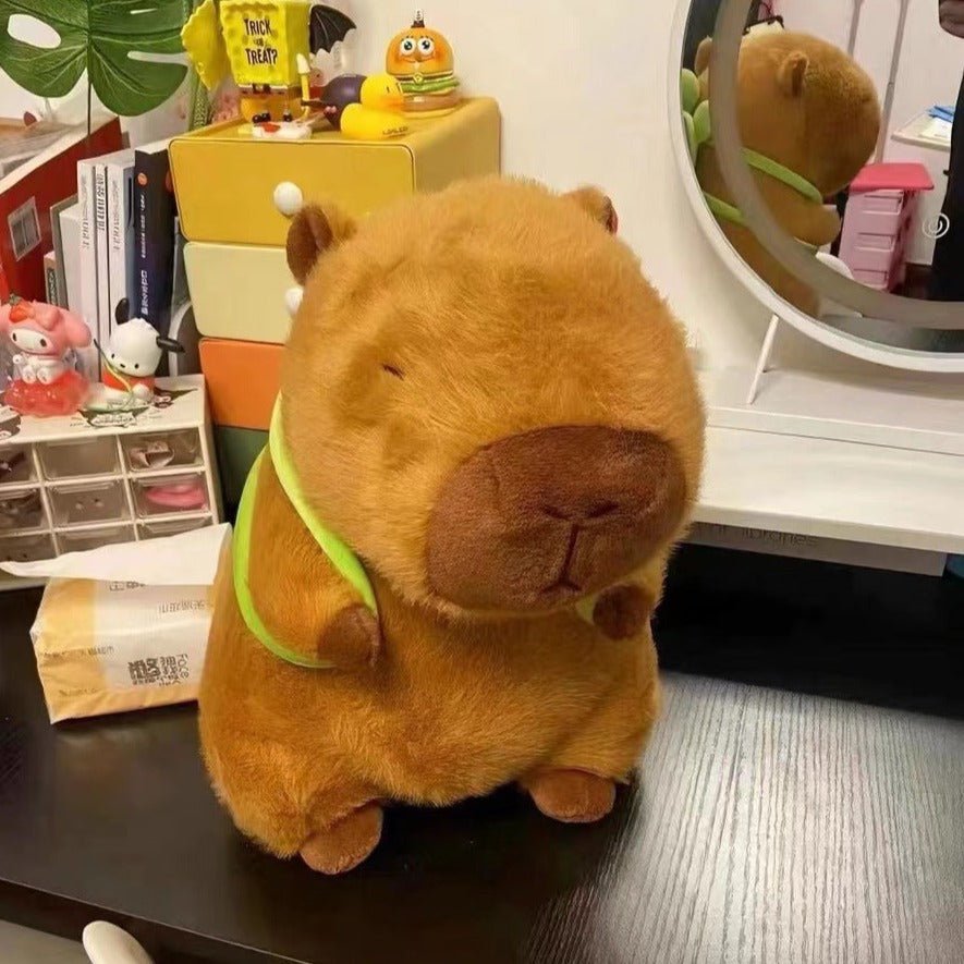 Capybara with Turtle Backpack Doll Plush Soft Toy - Tophatter Daily Deals