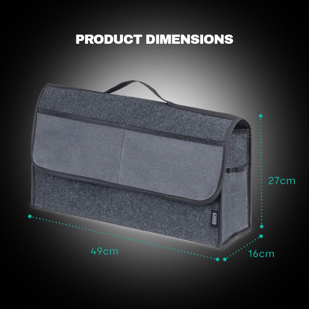 Car Bin Halfords - Car Boot Organiser Large Carpet Storage Bag Tools Travel Tidy Hook Case Car Accessories - Tophatter Daily Deals