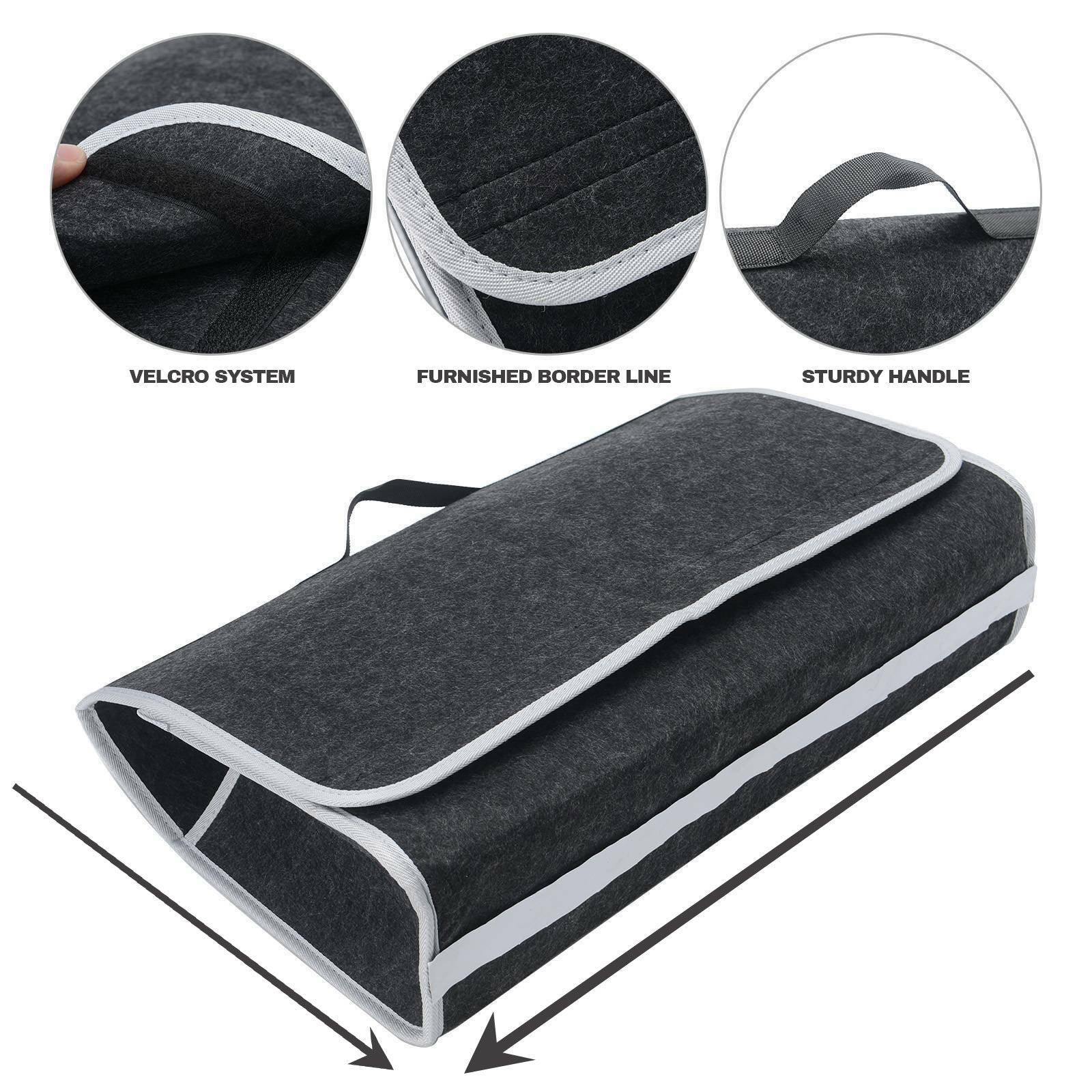 Best Car Boot Organiser - Car Boot Tidy Bag Storage Box Collapsible Trunk Organiser Travel Holder Black UK Car Accessories - Tophatter Daily Deals