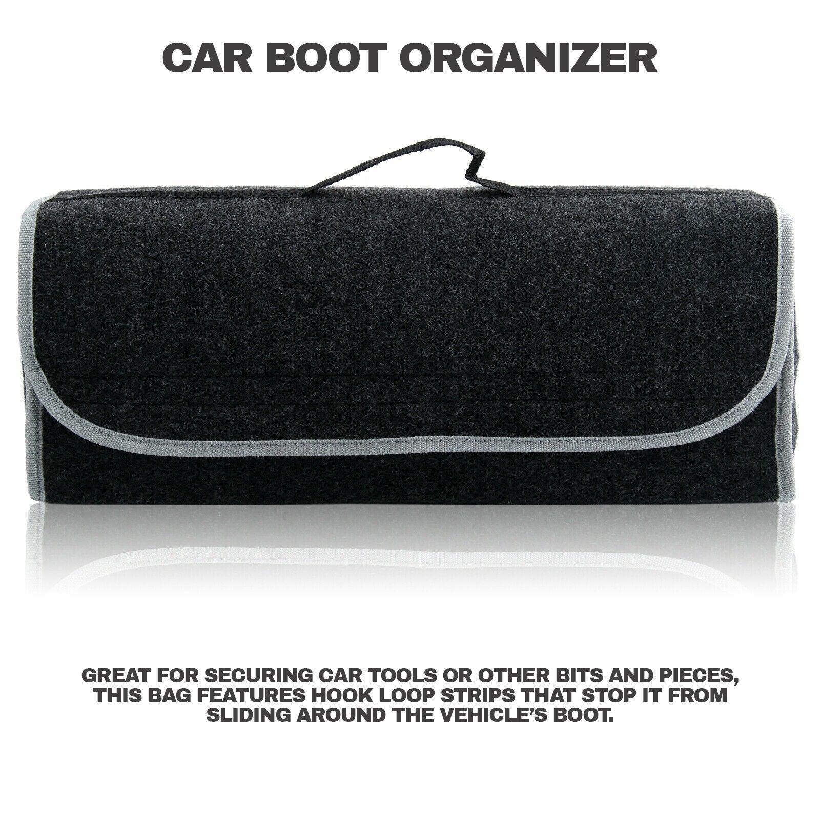 Best Car Boot Organiser - Car Boot Tidy Bag Storage Box Collapsible Trunk Organiser Travel Holder Black UK Car Accessories - Tophatter Daily Deals