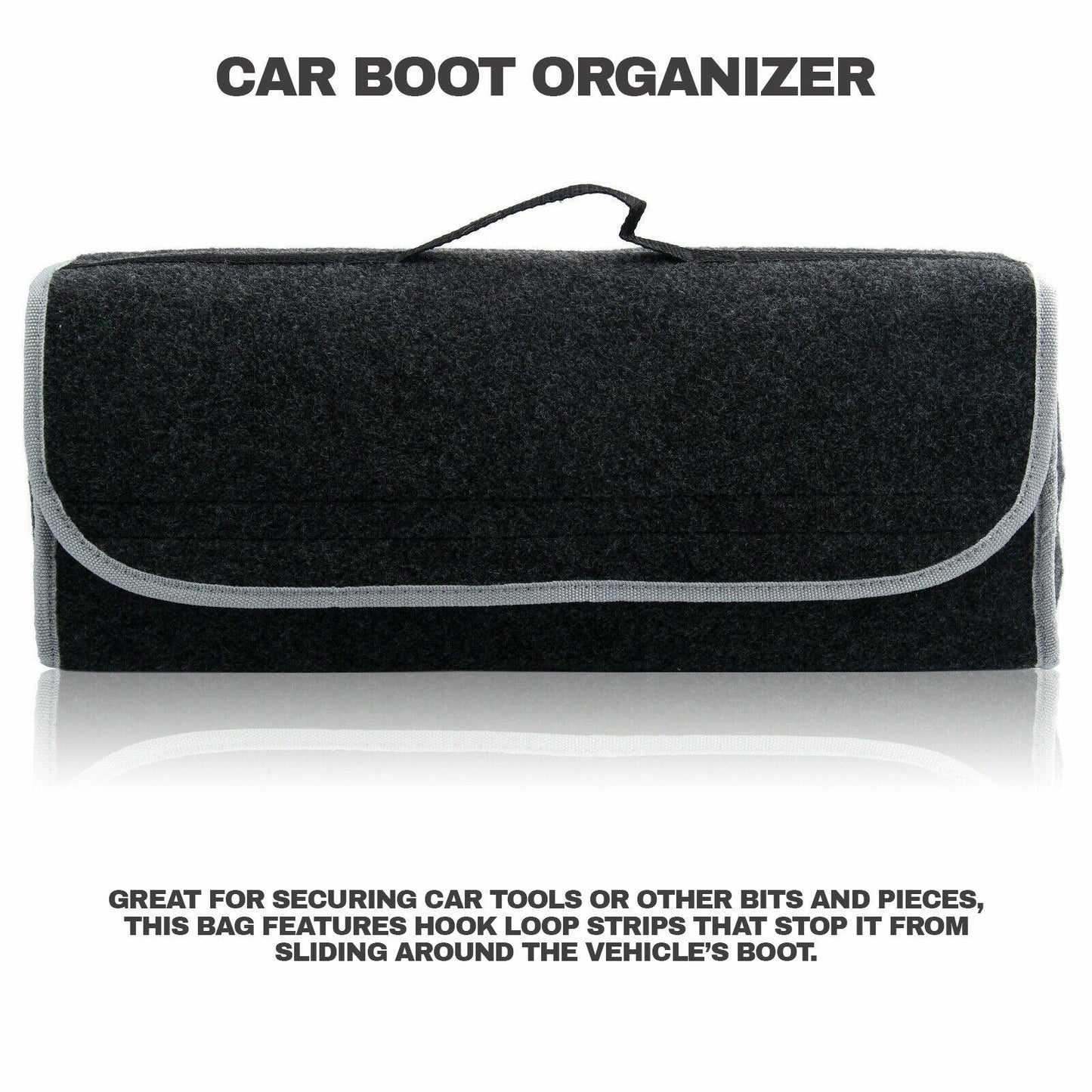 Best Car Boot Organiser - Car Boot Tidy Bag Storage Box Collapsible Trunk Organiser Travel Holder Black UK Car Accessories - Tophatter Daily Deals