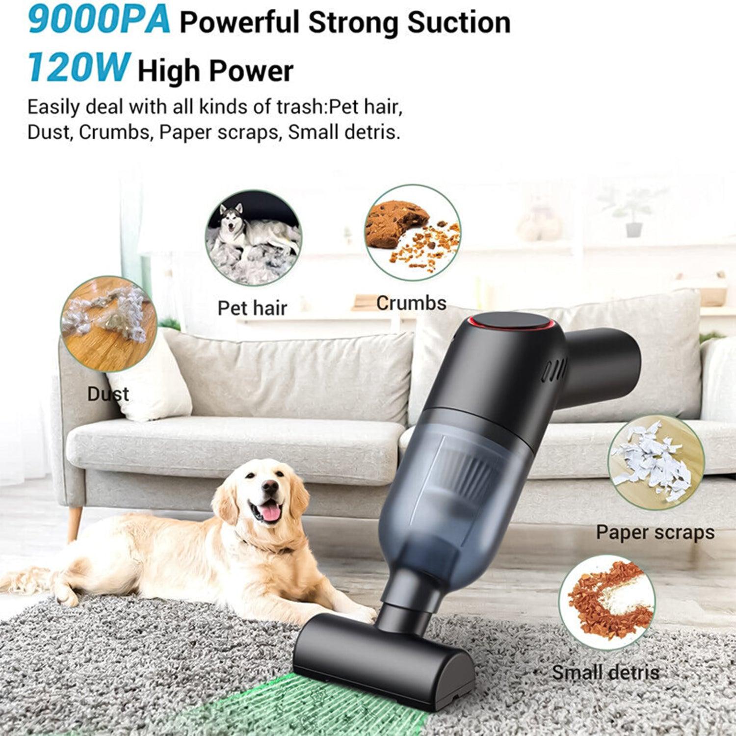 Best Cordless Vacuum Cleaner UK - Handheld Vaccum Mini Power Suction USB Rechargeable Apparel & Accessories - Tophatter Daily Deals