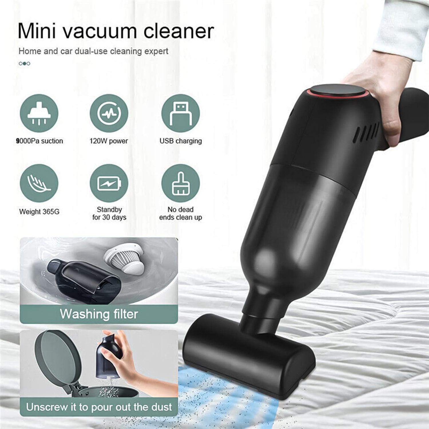 Best Cordless Vacuum Cleaner UK - Handheld Vaccum Mini Power Suction USB Rechargeable Apparel & Accessories - Tophatter Daily Deals