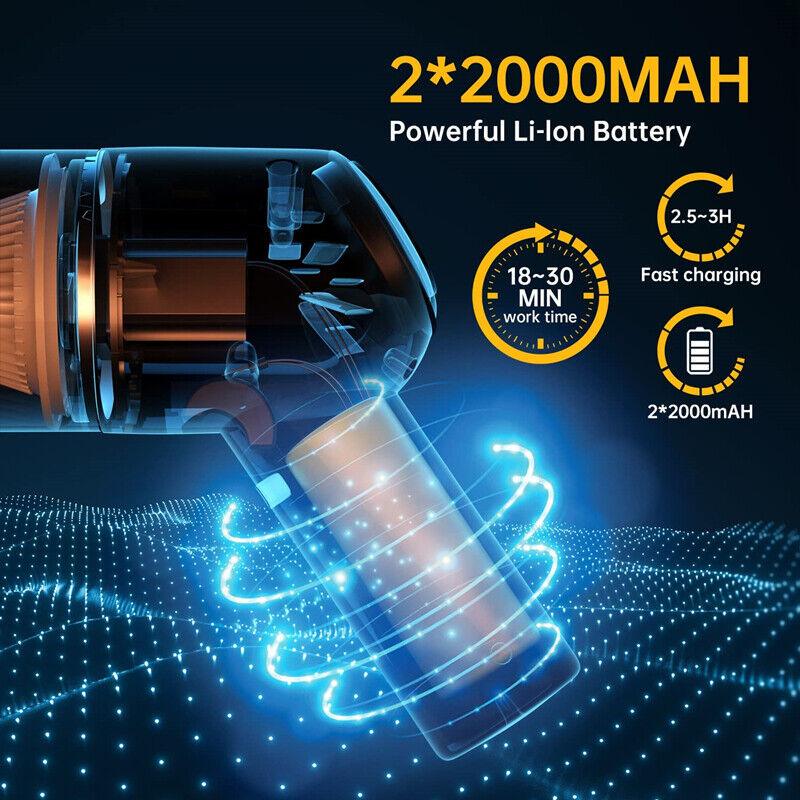 Best Cordless Vacuum Cleaner UK - Handheld Vaccum Mini Power Suction USB Rechargeable Apparel & Accessories - Tophatter Daily Deals