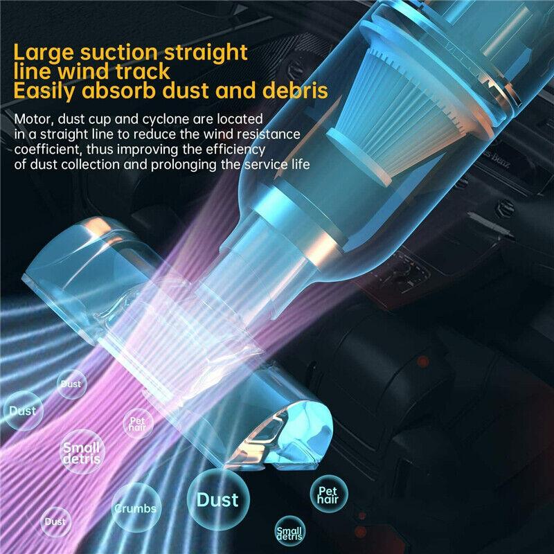 Best Cordless Vacuum Cleaner UK - Handheld Vaccum Mini Power Suction USB Rechargeable Apparel & Accessories - Tophatter Daily Deals