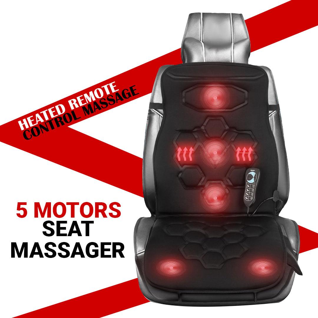 Massage Seat Cover for Car - Car Seat Back Massager Heated Remote Control Massage Chair Home Van Cushion Personal Care - Tophatter Daily Deals