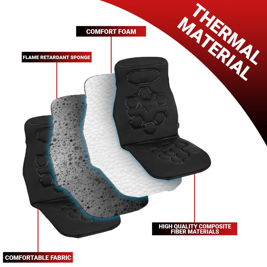 Massage Seat Cover for Car - Car Seat Back Massager Heated Remote Control Massage Chair Home Van Cushion Personal Care - Tophatter Daily Deals