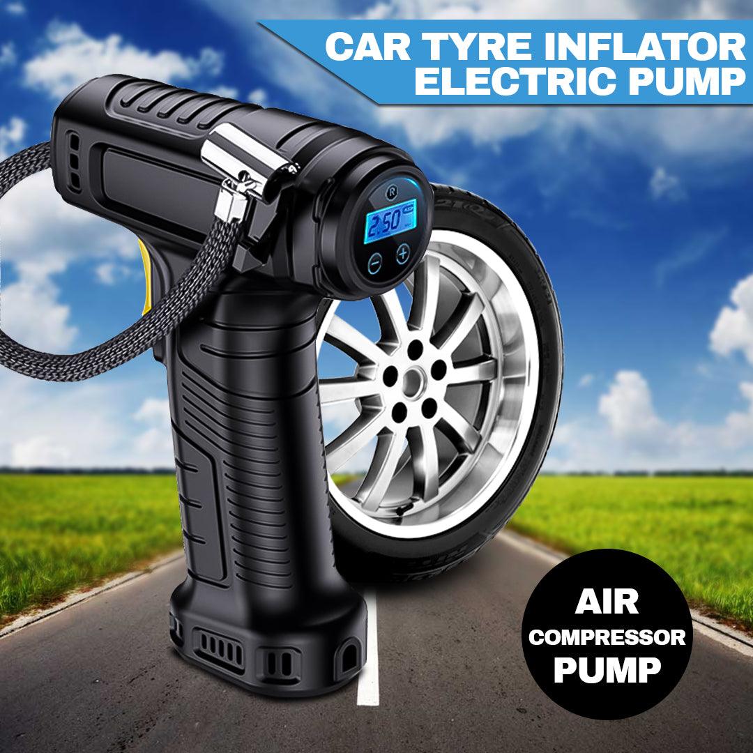 Air Compressor for Tyres Inflation - Cordless 12V Electric Car Tyre Inflator Pump Portable Tire Air Compressor Pump Apparel & Accessories - Tophatter Daily Deals