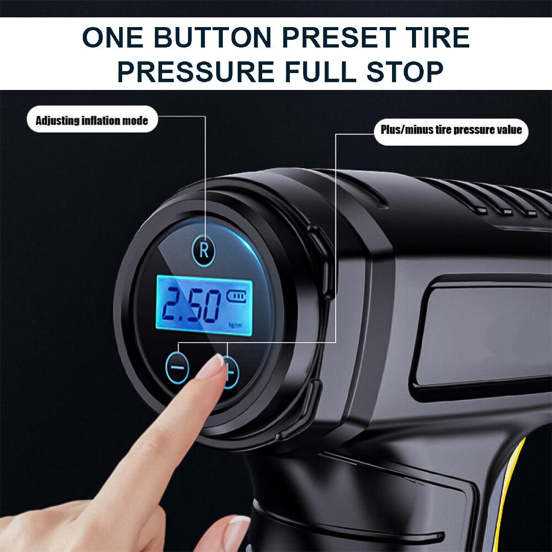 Air Compressor for Tyres Inflation - Cordless 12V Electric Car Tyre Inflator Pump Portable Tire Air Compressor Pump Apparel & Accessories - Tophatter Daily Deals
