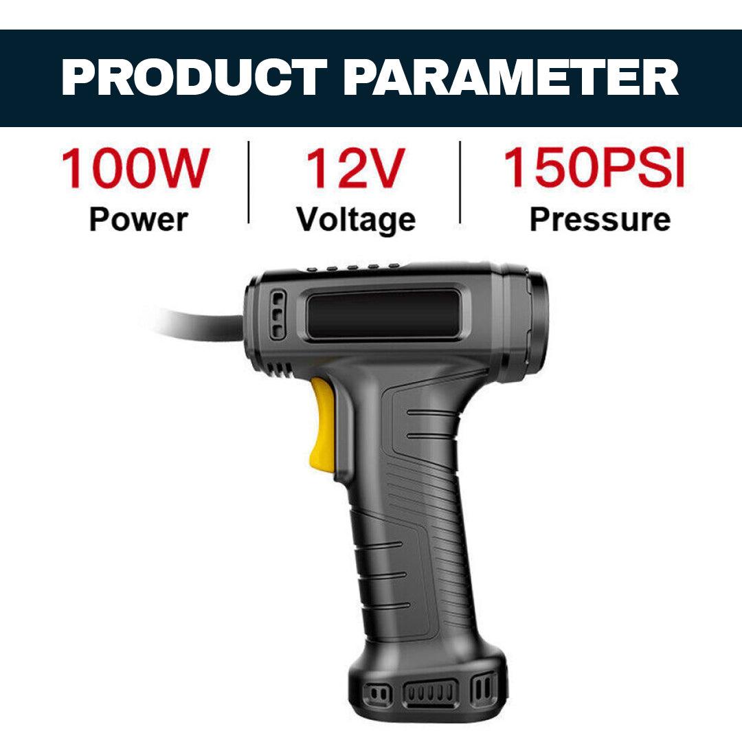 Air Compressor for Tyres Inflation - Cordless 12V Electric Car Tyre Inflator Pump Portable Tire Air Compressor Pump Apparel & Accessories - Tophatter Daily Deals