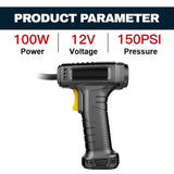 Air Compressor for Tyres Inflation - Cordless 12V Electric Car Tyre Inflator Pump Portable Tire Air Compressor Pump Apparel & Accessories - Tophatter Daily Deals