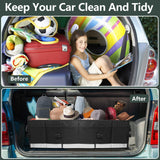 Car Boot Organiser - Heavy Duty Collapsible Foldable Tidy Pocket Storage Car Accessories - Tophatter Daily Deals