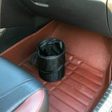 Mini Car Bin - Pop Up Black Storage Dustbin Foldable Travel Mini Rubbish Waste Basket Exercise & Fitness - Tophatter Daily Deals