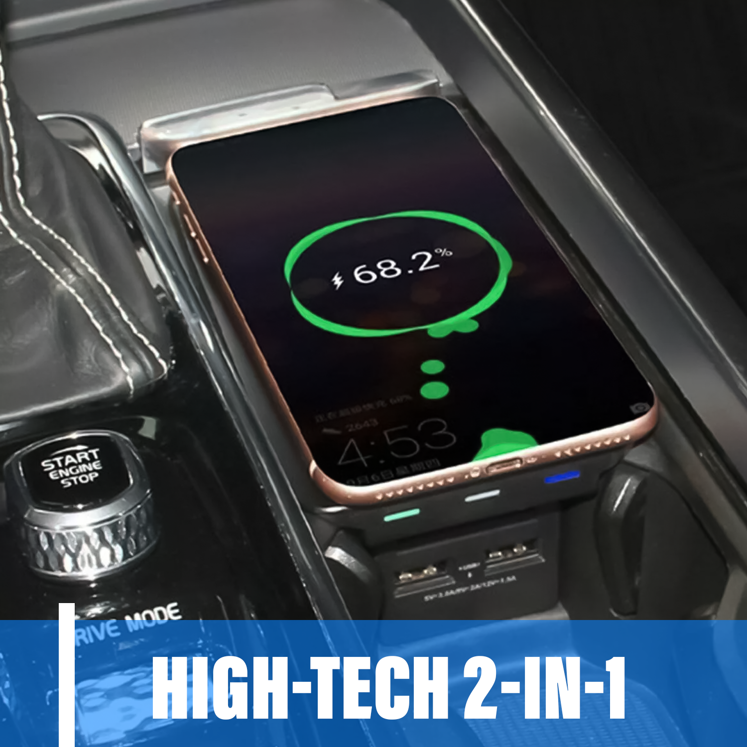 Wireless Phone Charger for Car – Charging Plate for Volvo XC60 XC90 S90 V90 2016-2020 Series Car Wireless Charger - Tophatter Daily Deals