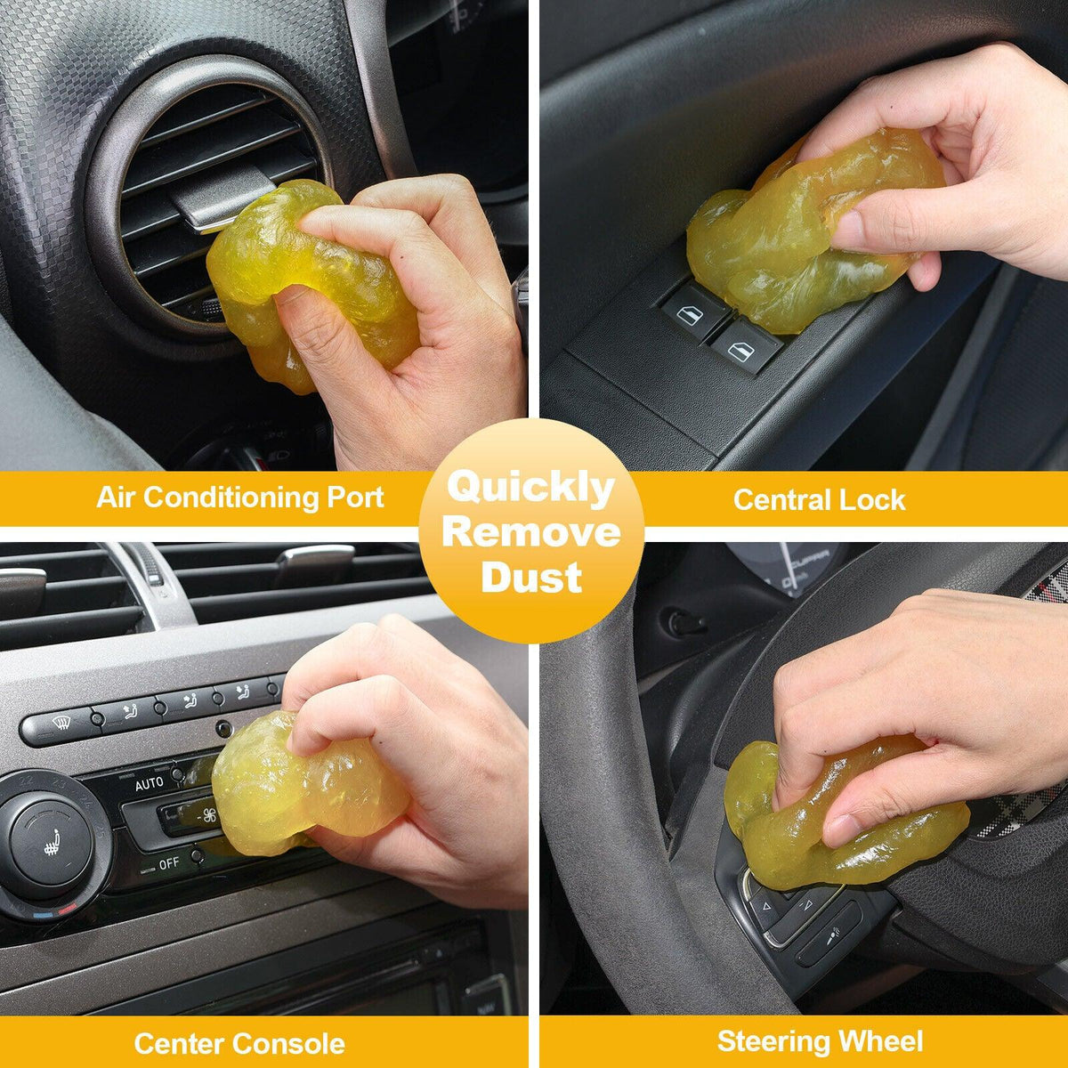 Professional Car Interior Cleaner - Cleaning Gel for Car Cleaning Putty Auto Detailing Gel Car Interior Dust Car Accessories - Tophatter Daily Deals