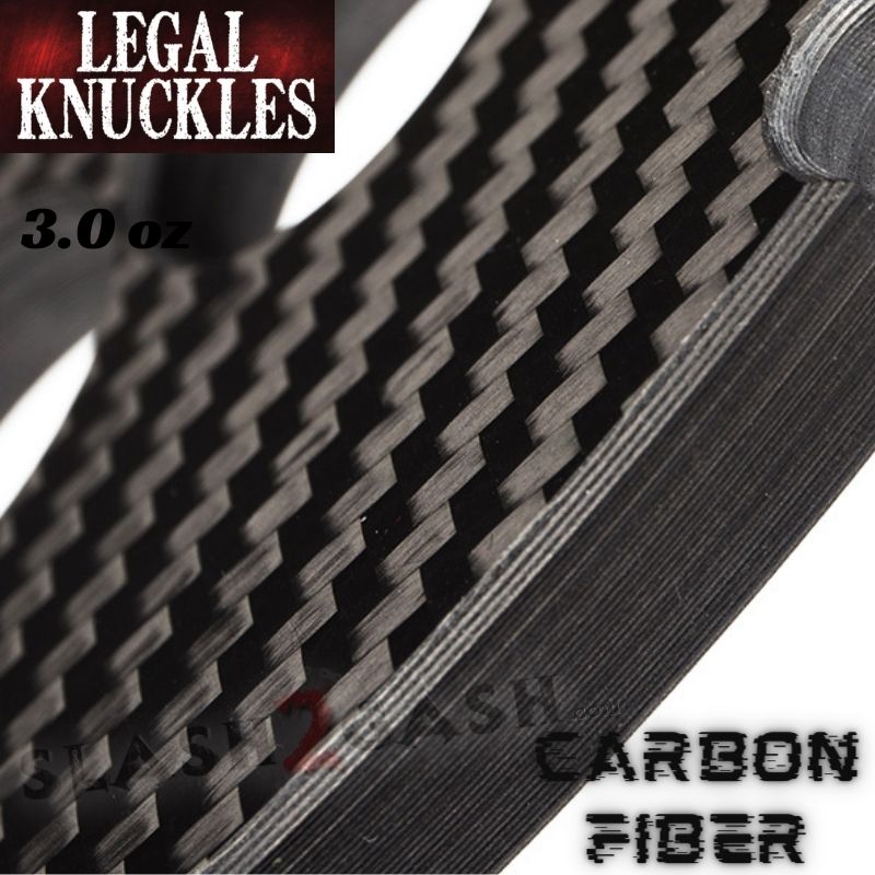 Carbon Fiber Knuckles Lightweight Puncher Legal Duster - Asst. Colors Belt Buckle - Tophatter Daily Deals