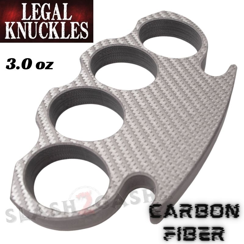 Carbon Fiber Knuckles Lightweight Puncher Legal Duster - Asst. Colors Belt Buckle - Tophatter Daily Deals