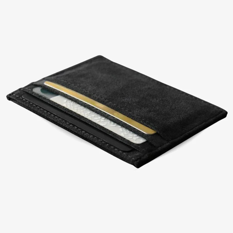 Card Wallet Slim Minimalist Wallet Fall 2025 Luxury Grip Black - Tophatter Daily Deals