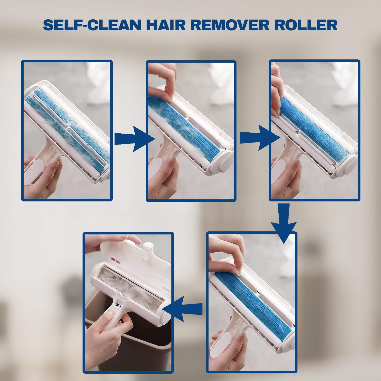 Pet Hair Remover Roller - Reusable Animal Hair Removal Brush for Dogs and Cats pet - Tophatter Daily Deals