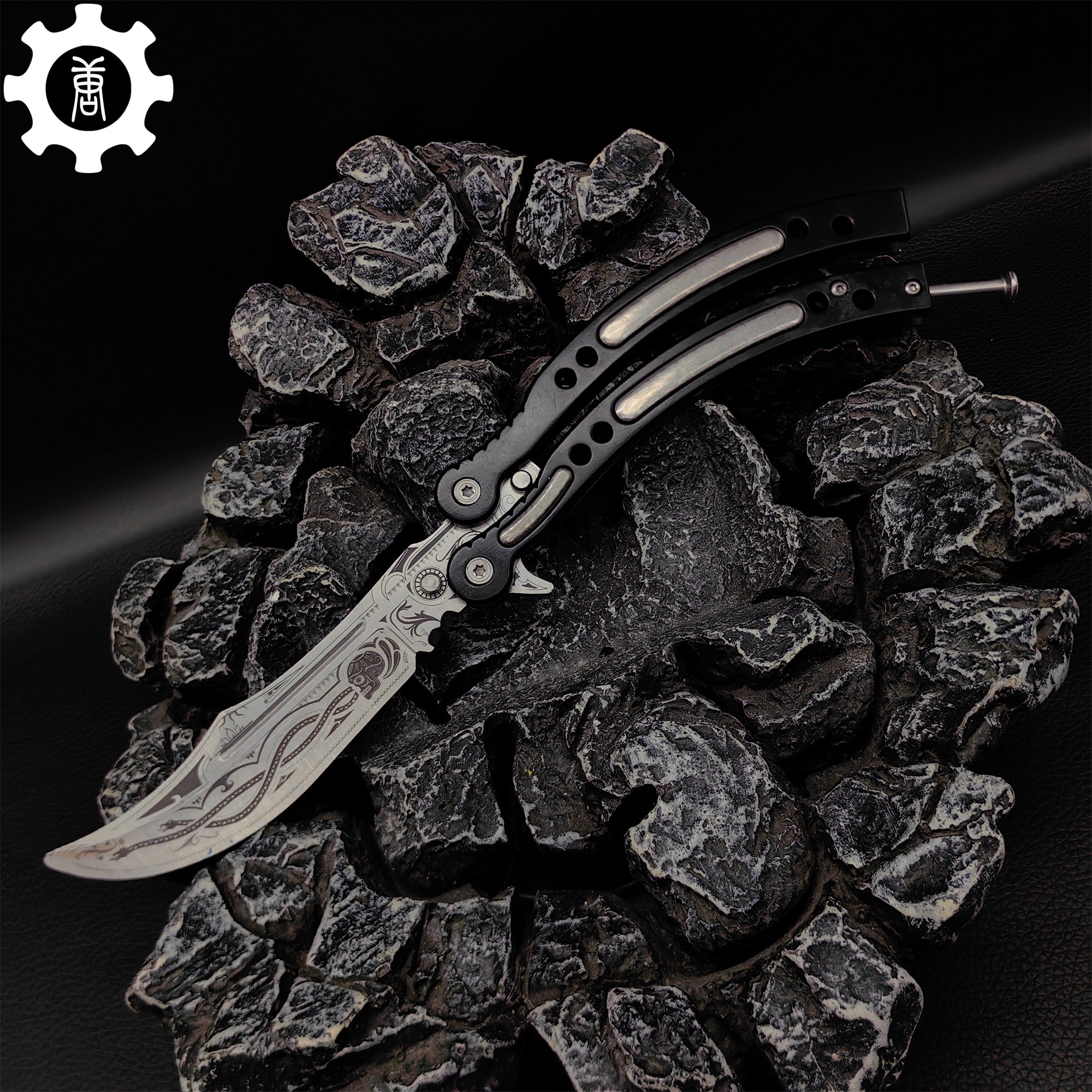 Cartel Balisong Metal Butterfly Knife Game Prop - Tophatter Daily Deals