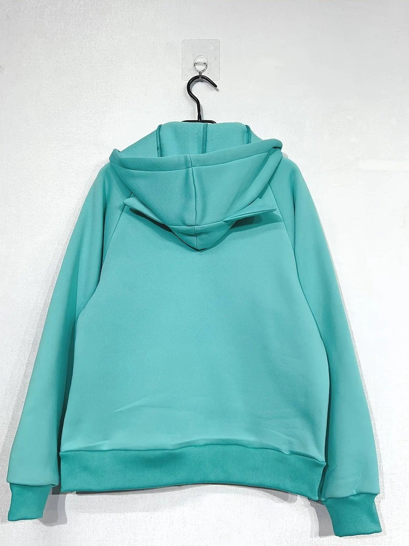 Cartoon Print Zip-up Hoodie Sweatshirt, Casual Long Raglan Sleeve Slant Pockets Drawstring Jacket For Fall & Winter, Women's Clothing - Tophatter Daily Deals