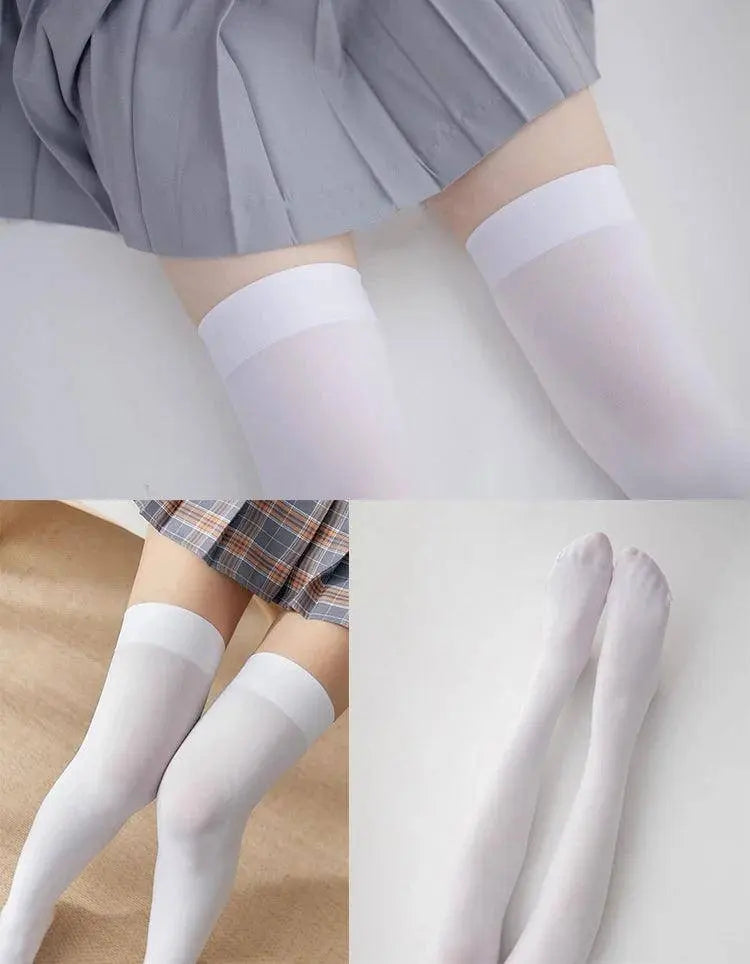Cartoon Two-Dimensional Stockings Japanese Anime Girl Sexy Cute Cosplay Over-The-Knee Long Tube Personality Stockings Velvet - Tophatter Daily Deals