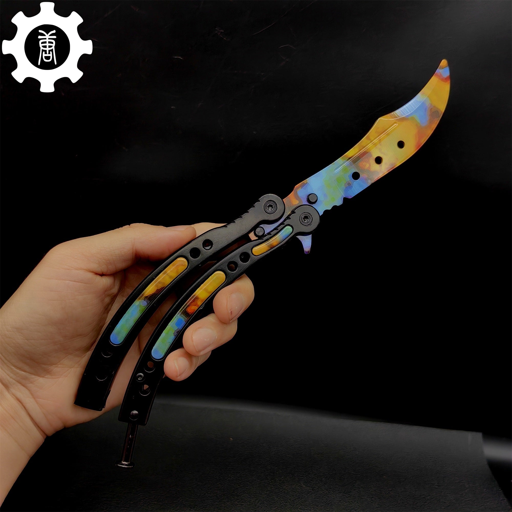 Case Hardened Blunt Blade Karambit & Butterfly Knife Weapon Case - Tophatter Daily Deals