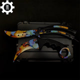 Case Hardened Blunt Blade Karambit & Butterfly Knife Weapon Case - Tophatter Daily Deals