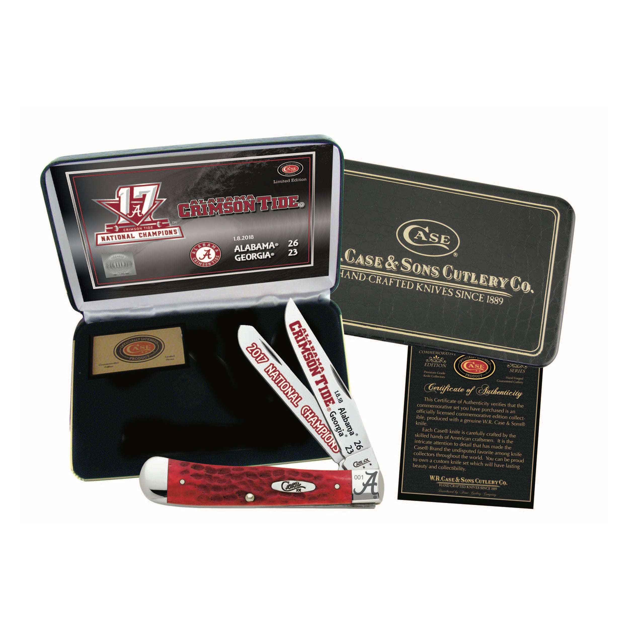 Case - 2017 Championship - Trapper - Red Pick Bone - AL17-CATRPB Collectors - Tophatter Daily Deals