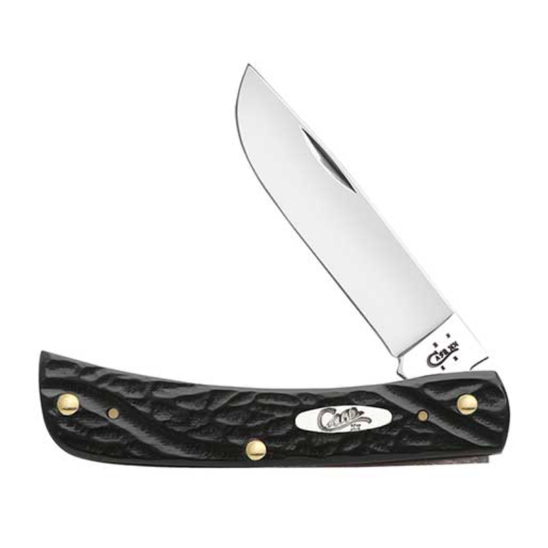 Case - Rough Black - Synthetic - Sod Buster Jr - 18229 Knives - Tophatter Daily Deals