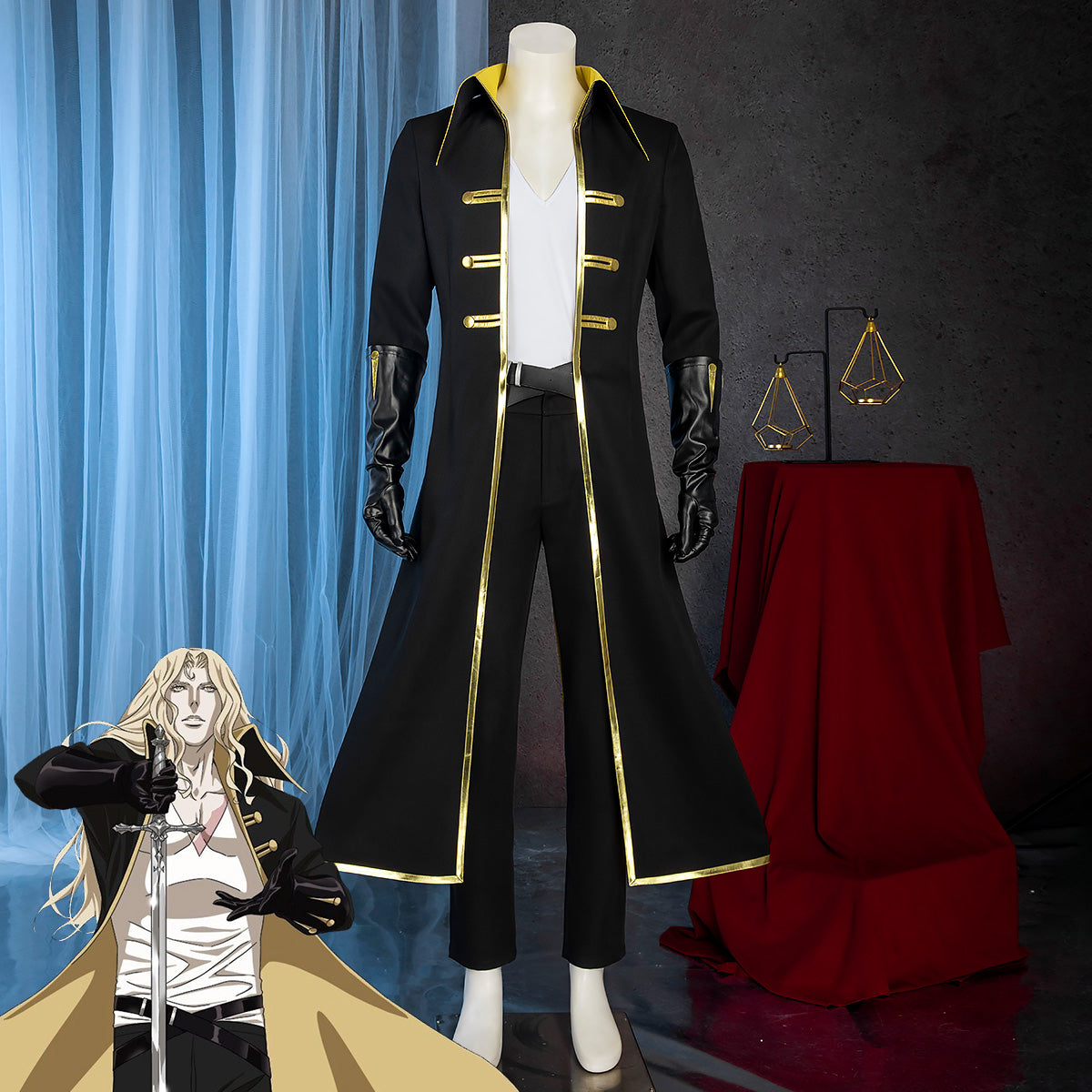 Castlevania: Nocturne Alucard Cosplay Costume Costume - Tophatter Daily Deals