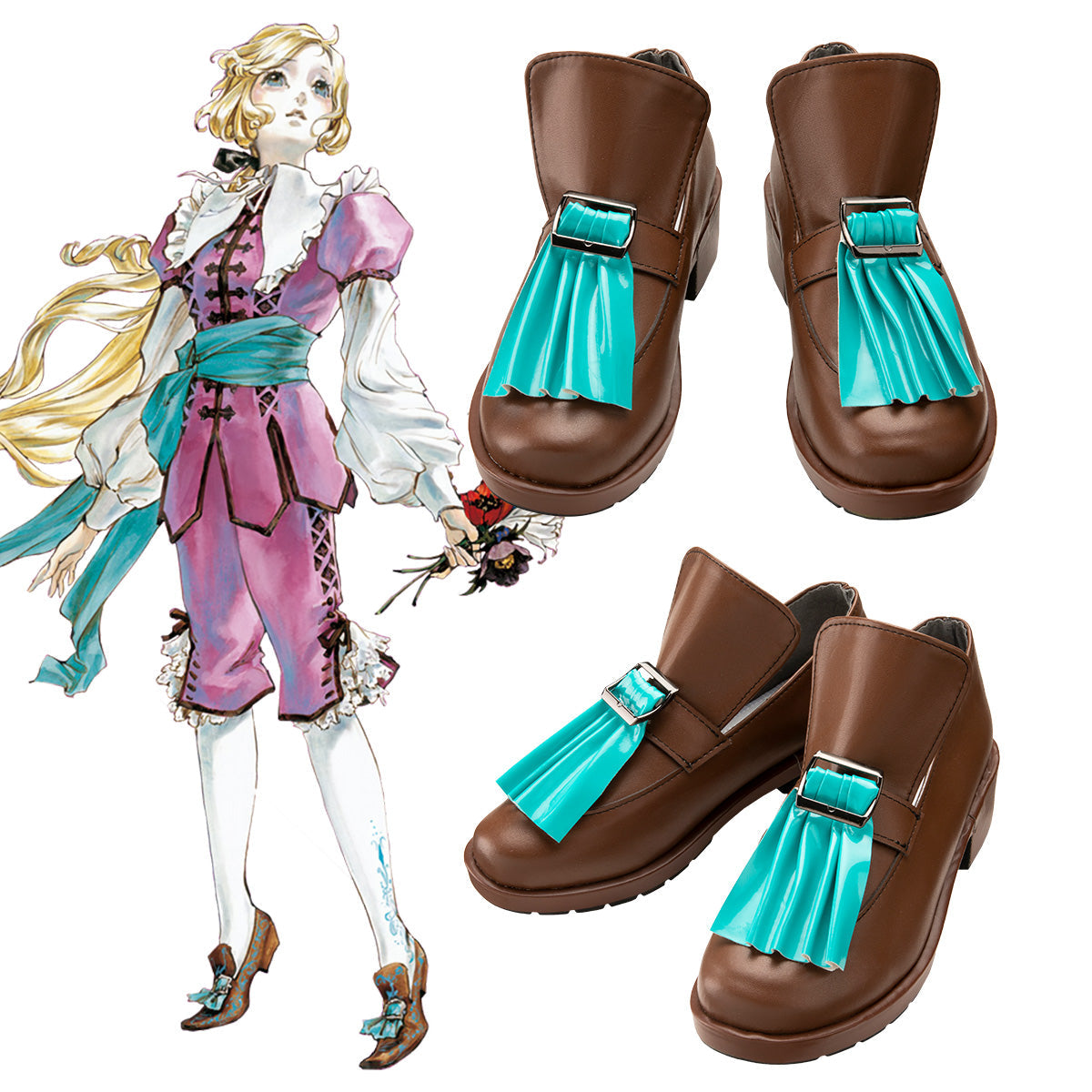 Castlevania: Nocturne Maria Renard Brown Cosplay Shoes Shoes/Boots - Tophatter Daily Deals