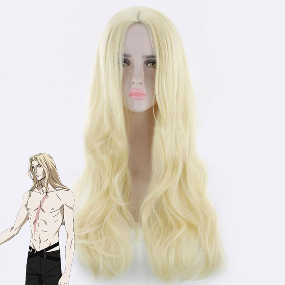 Castlevania Season 2 2018 Anime Alucard Light Golden Cosplay Wig Wig - Tophatter Daily Deals