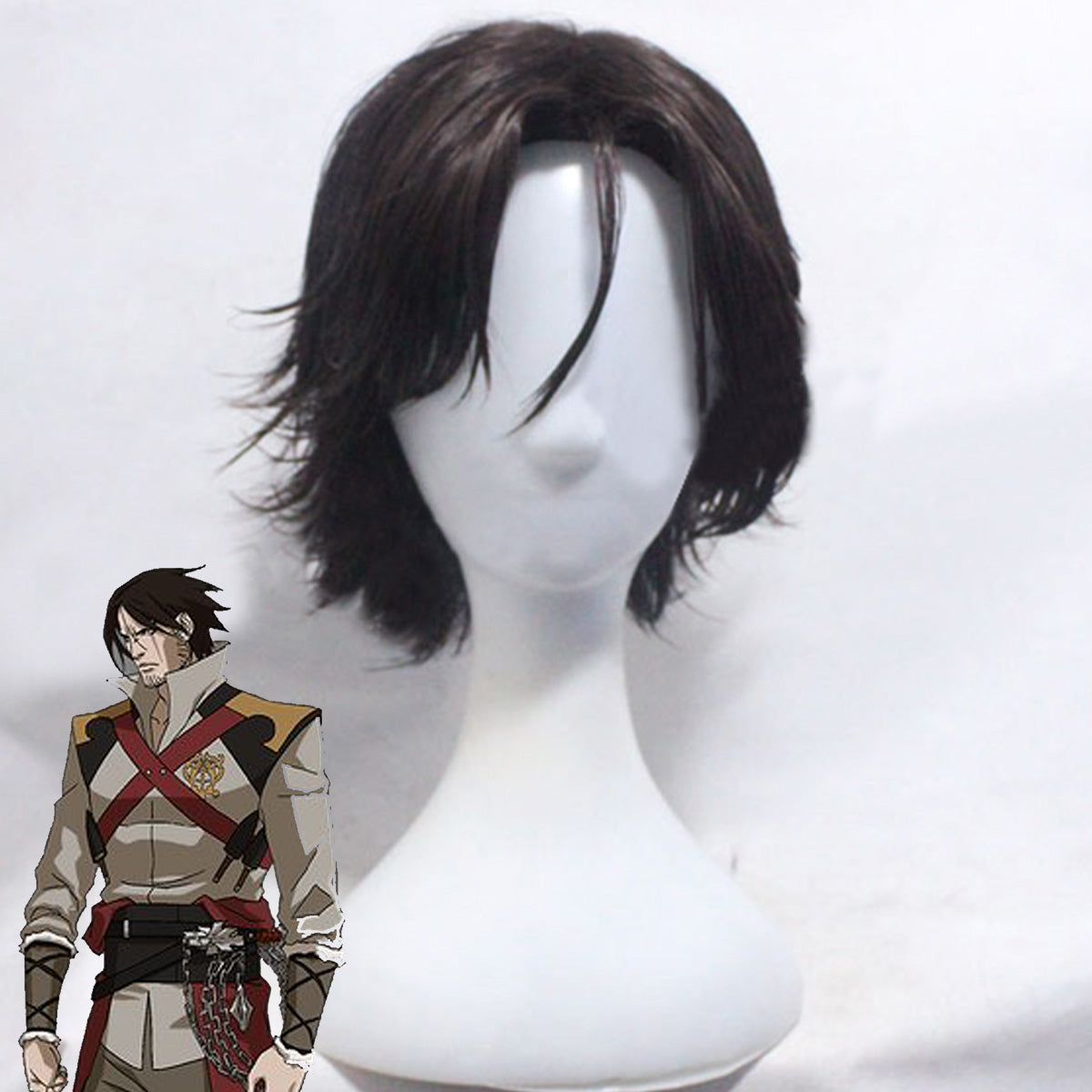 Castlevania Season 2 2018 Anime Trevor Belmont Morningstar Deep Brown Cosplay Wig Wig - Tophatter Daily Deals