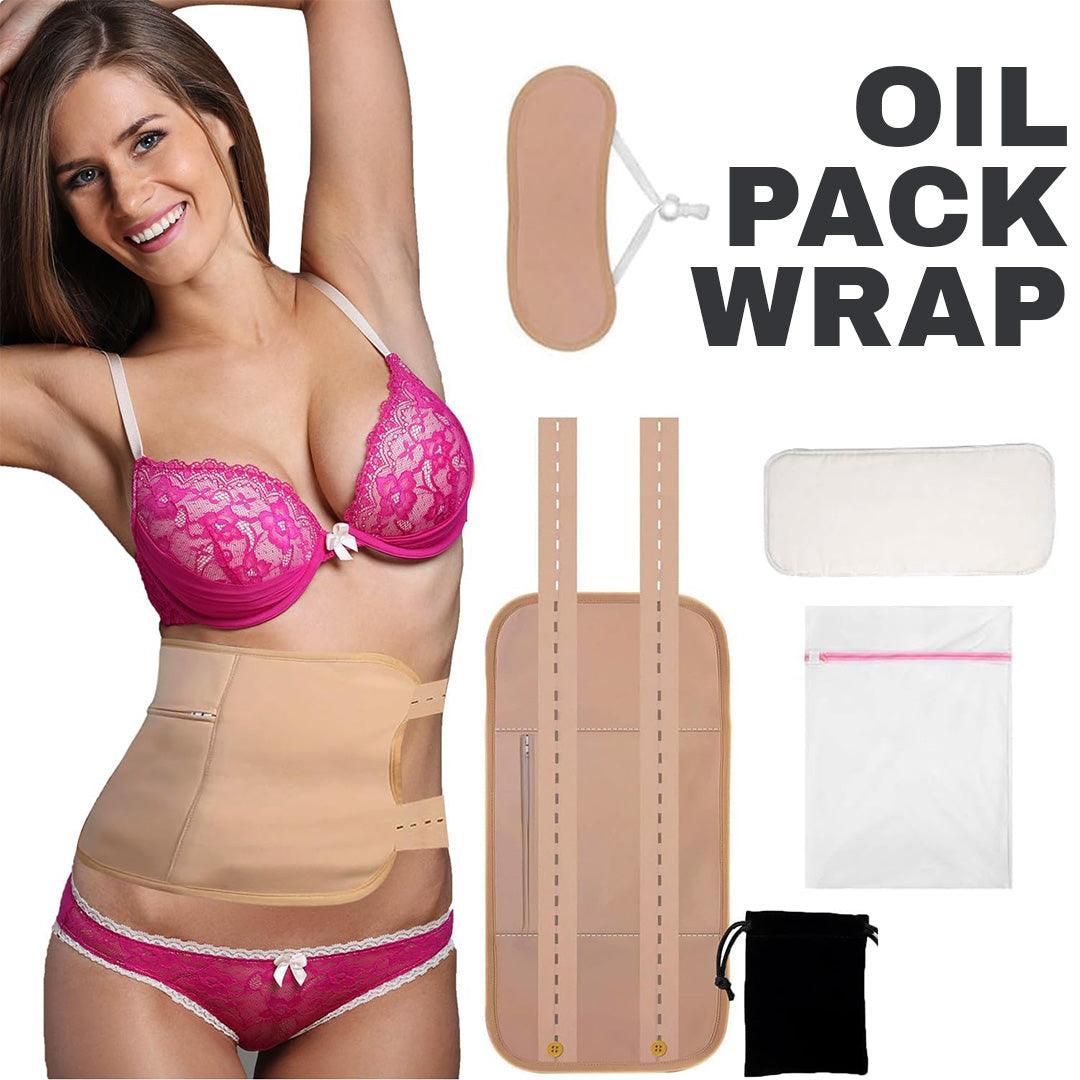Castor Oil Pack UK - Reusable Castor Oil Pack Kit Waist Wrap for Insomnia Constipation Inflammation Apparel & Accessories - Tophatter Daily Deals