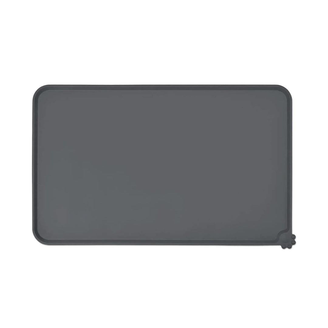 Water Absorbent Dog Feeding Mat UK - Silicone Food Mat For Pet Feeding Bowl Floors Waterproof Non Slip Grey Pet Products - Tophatter Daily Deals