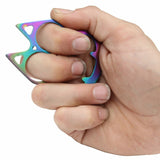 Metal Cat Buckle 2 Finger Double Knuckle Bottle Opener - Rainbow Belt Buckle - Tophatter Daily Deals