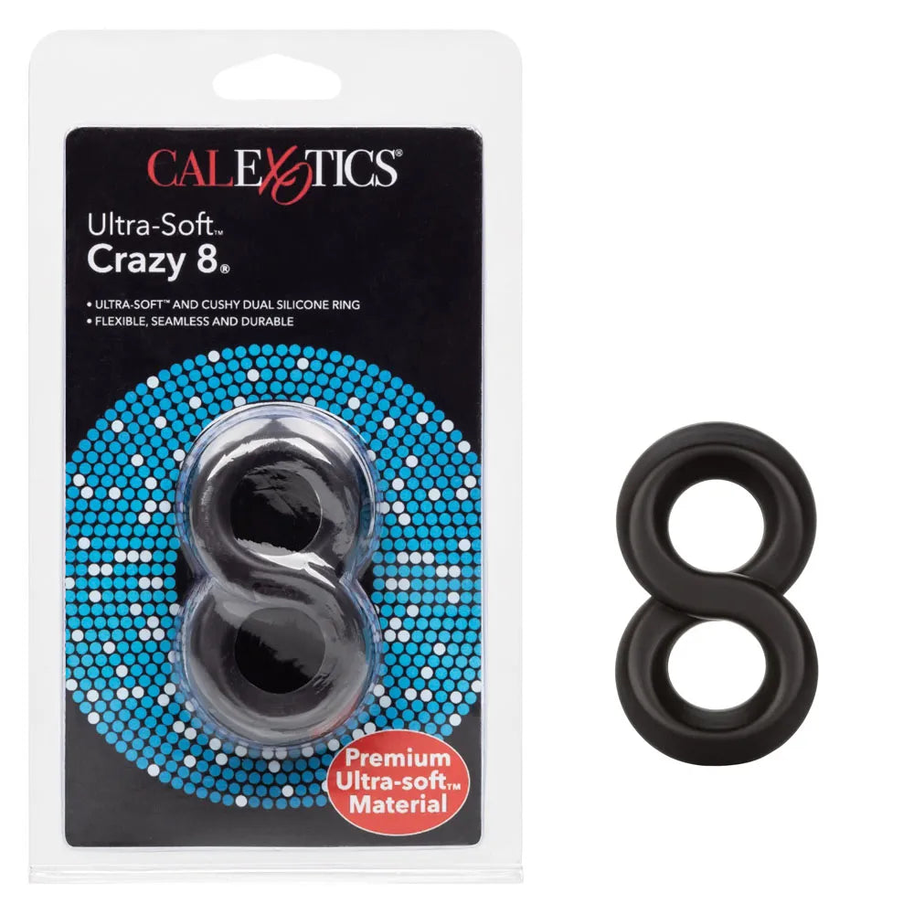 Ultra-Soft Crazy 8 – Stretchy Dual Enhancer Ring > Cock Ring > Single - Tophatter Daily Deals