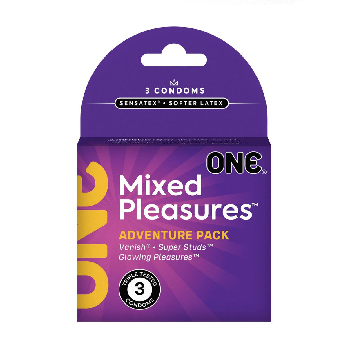 One Mixed Pleasures 3 Count Condoms > Essentials > Condoms - Tophatter Daily Deals