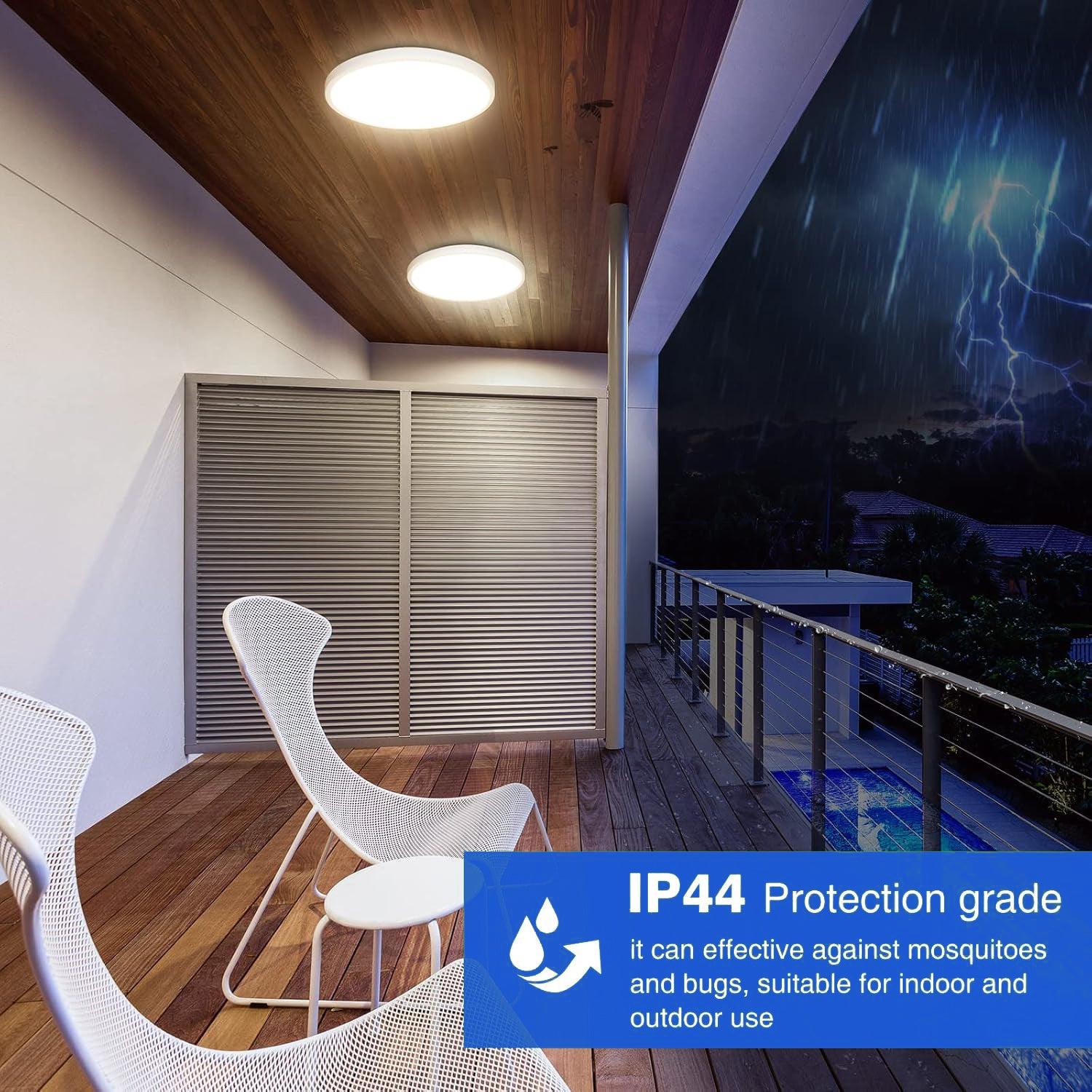 Motion Sensor Ceiling Light - LED Sensor Light Bathroom Kitchen Living Room Wall Lamp Home - Tophatter Daily Deals