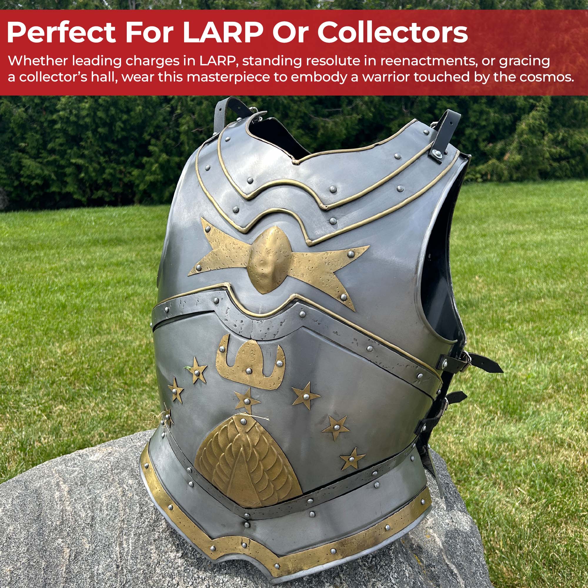 Celestial Commander Cuirass Battle Ready Chest Armor Medieval armor - Tophatter Daily Deals