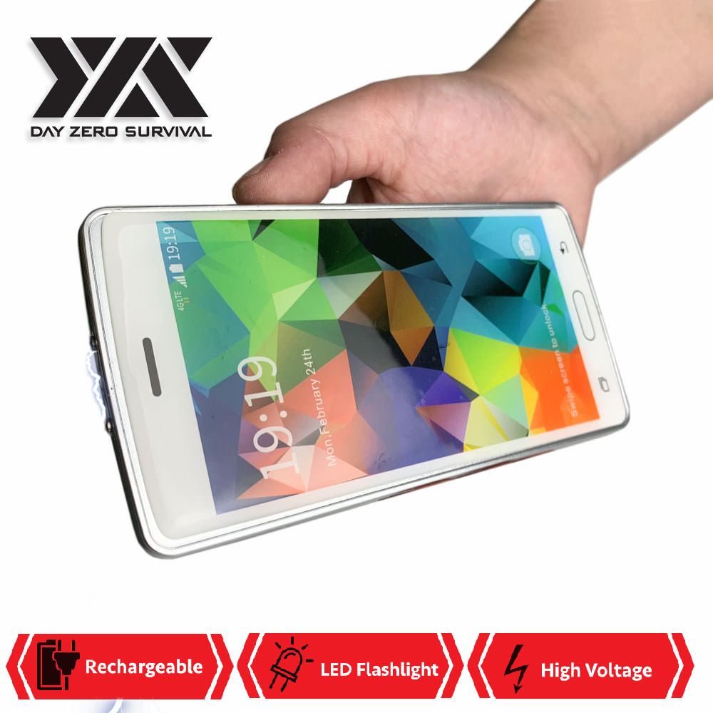 DZS Personal Defense High Voltage Discreet Smart Cell Phone Stun Gun Collectible Weapons - Tophatter Daily Deals